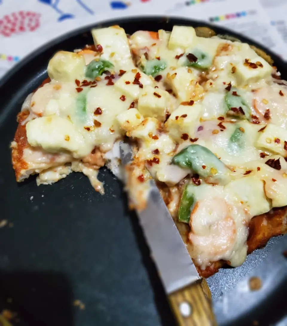 cheese burst veg  pizza|IndianHands🙏さん