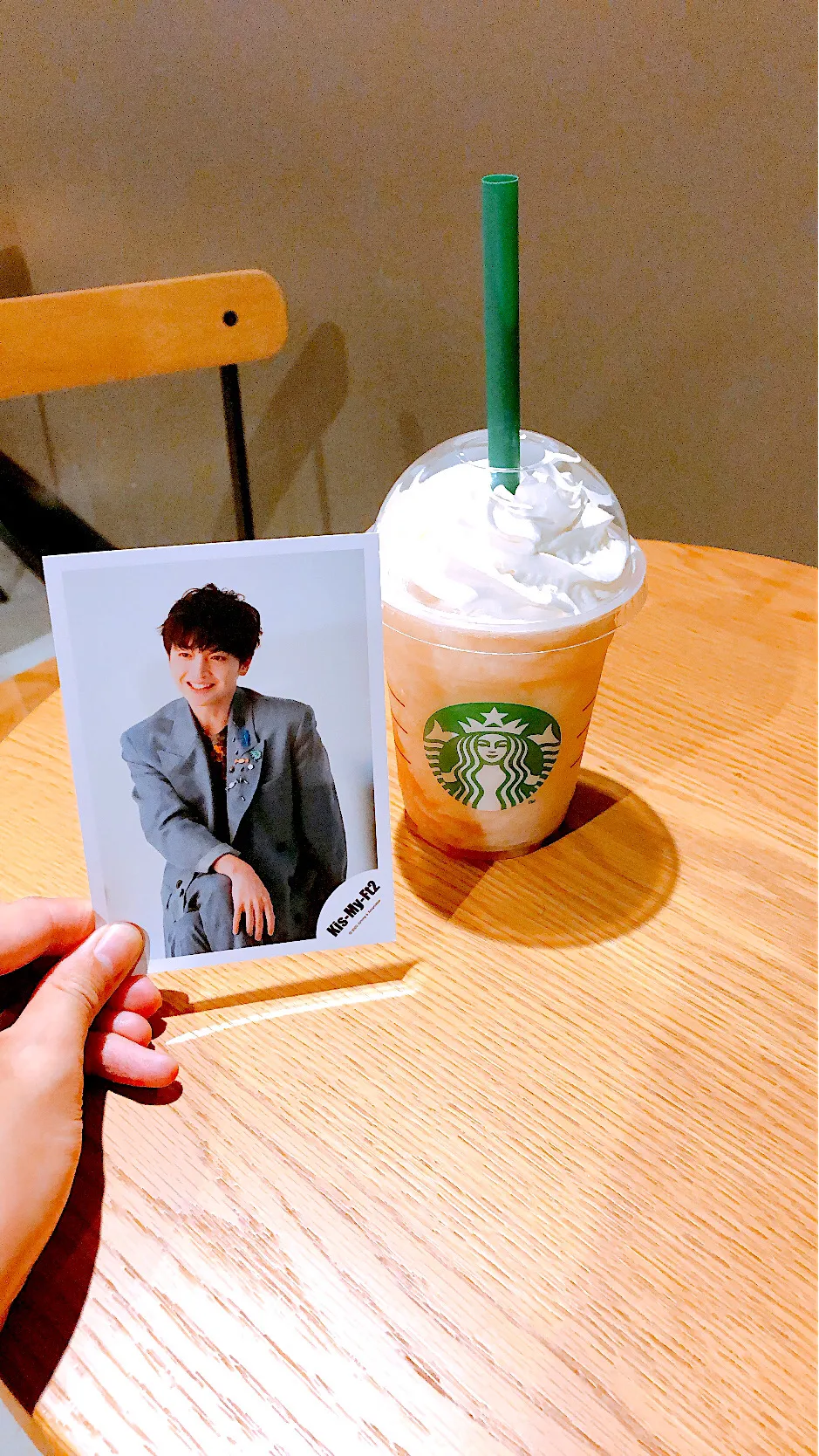 Snapdishの料理写真:ジューシーピーチフラペチーノ💛|なぎさん