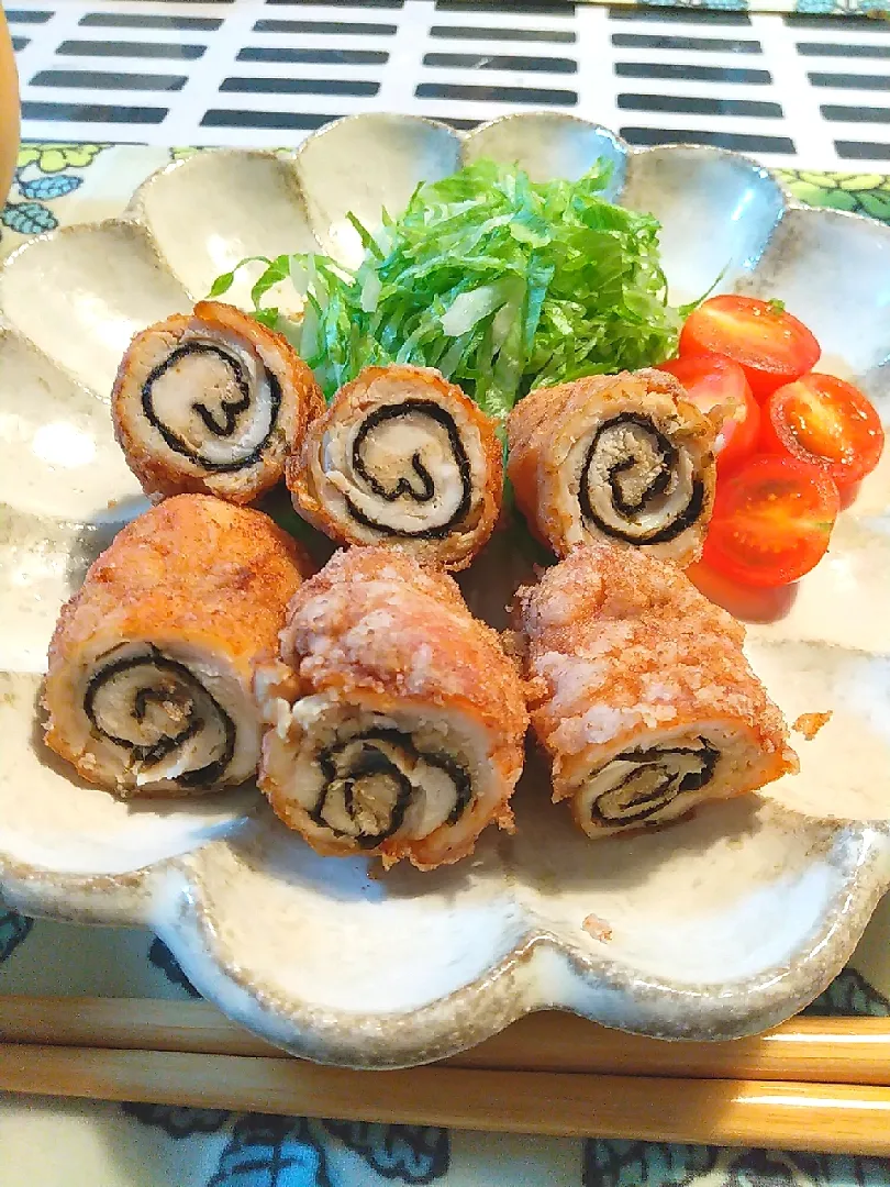 鶏ささみの海苔巻き揚げ|sumireさん