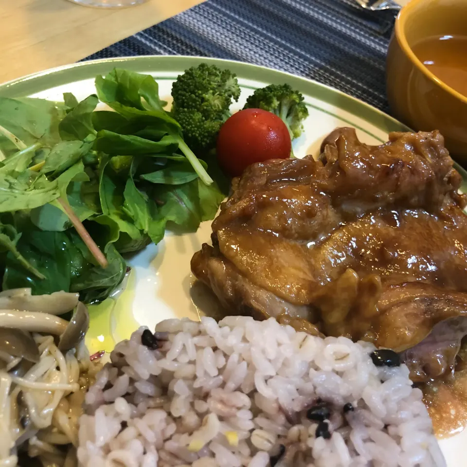 ジューシー！鶏の照り焼きワンプレート|こぐまさん