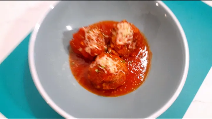 Michael Jordan of the Kitchen's dish Meatballs and marinara sauce.|Michael Jordan of the Kitchenさん