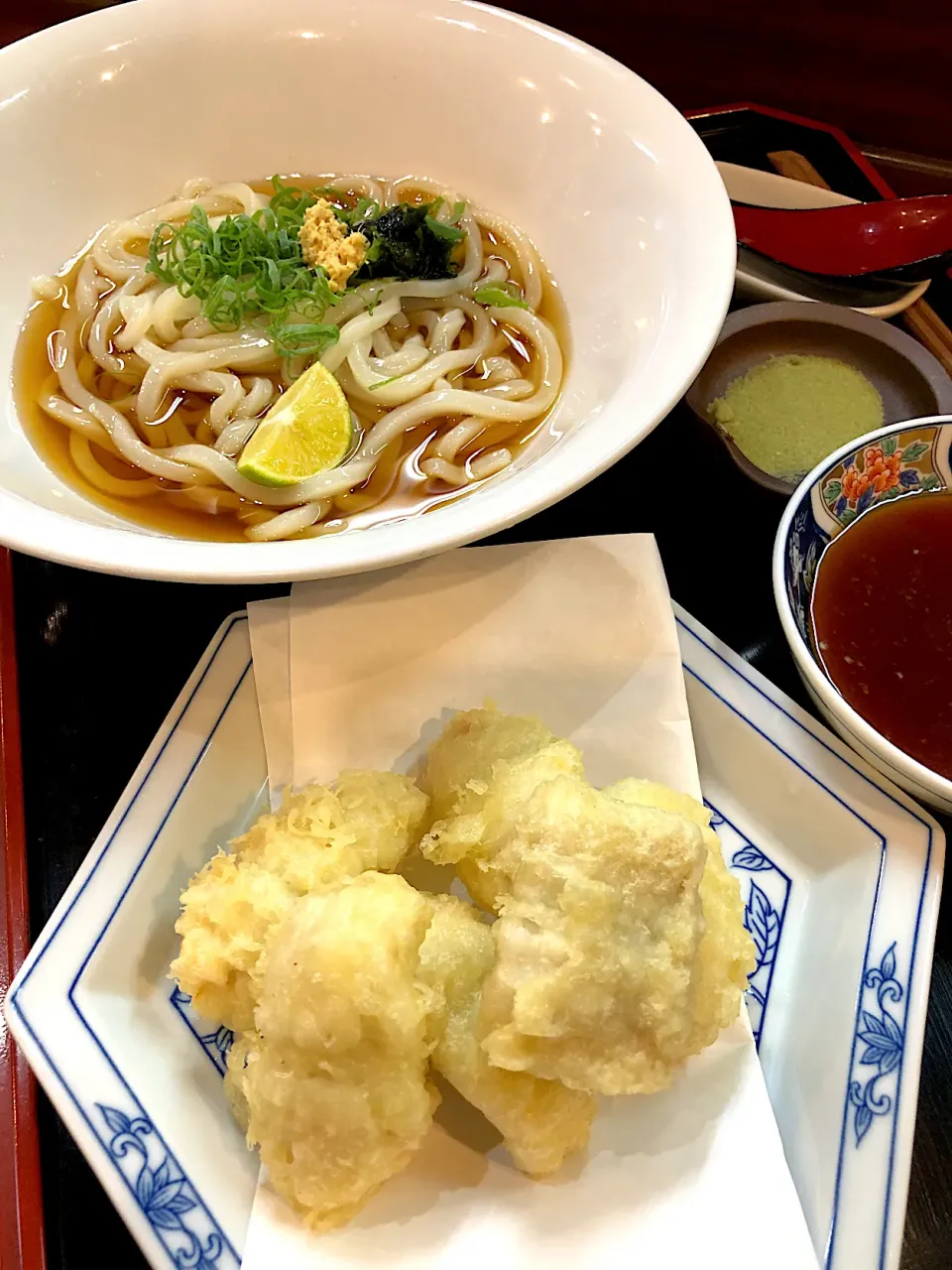 はもの天ぷら&冷かけうどんセット@京雀（与野本町）|Kazuya Miyukiさん