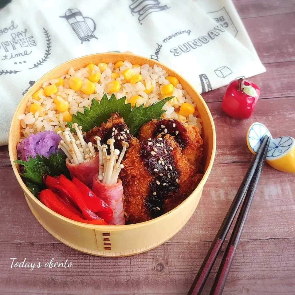 Snapdishの料理写真:チキンカツ弁当|erinko0205さん