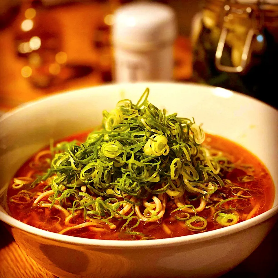 Soba Noodle Spicy Seaweed Soup with Negi & Hot Oil #noodles #soba #soupstock #chefemanuel #homecooking|Emanuel Hayashiさん