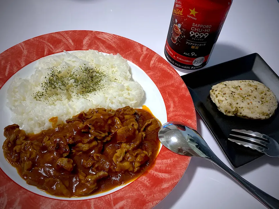 今宵は、ハヤシライス🍅とサラダチキン🐓|Kojiさん