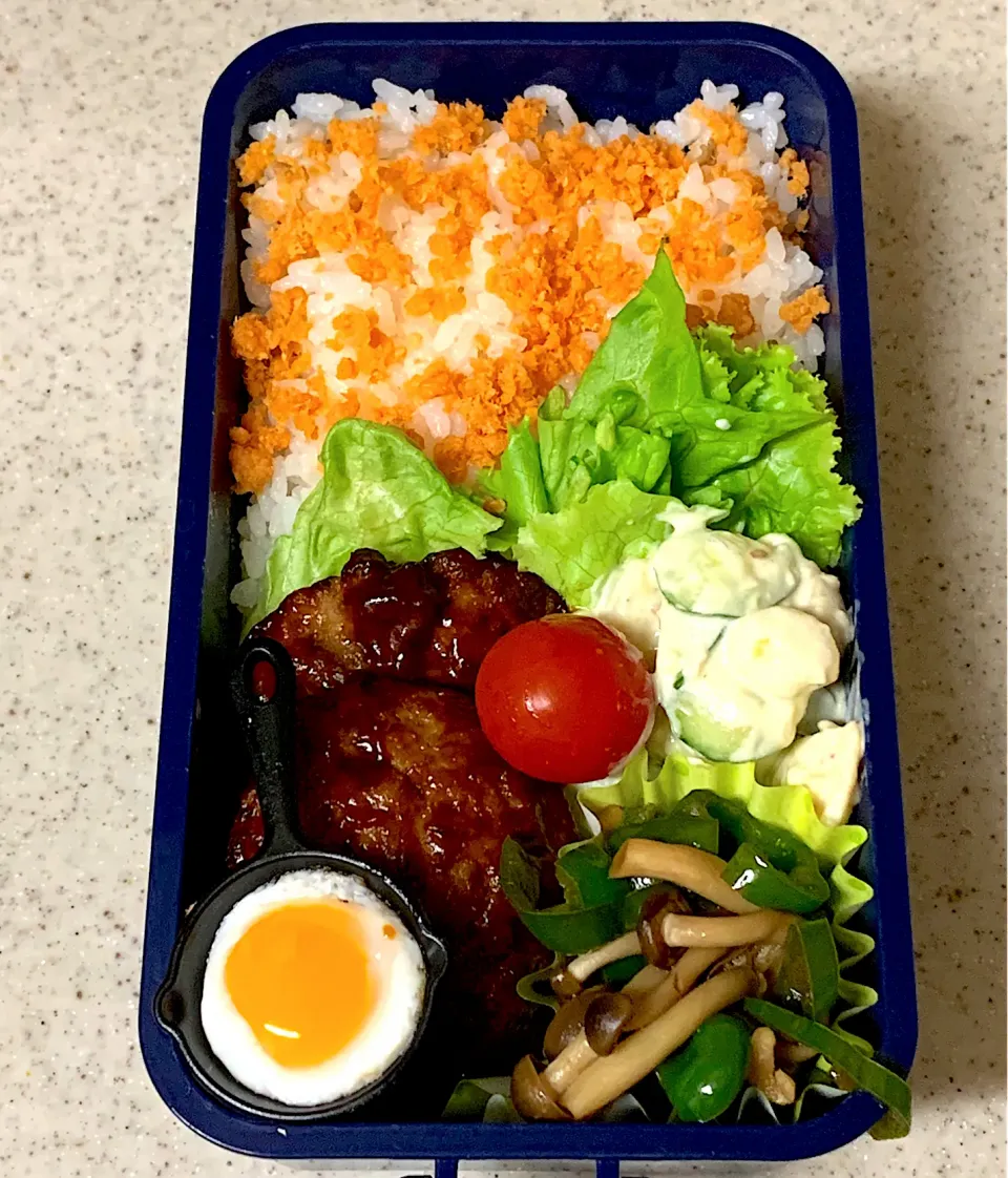 Snapdishの料理写真:ハンバーグ弁当|besさん