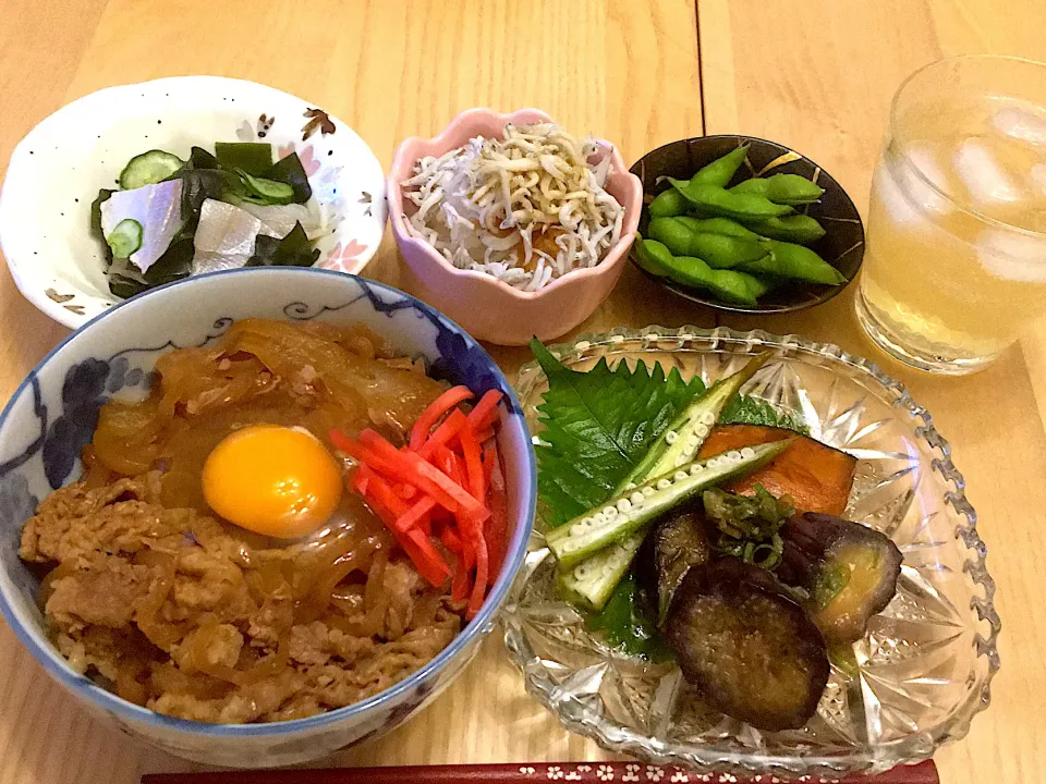 今日の夕食　牛丼|ふわ猫はなちゃんさん