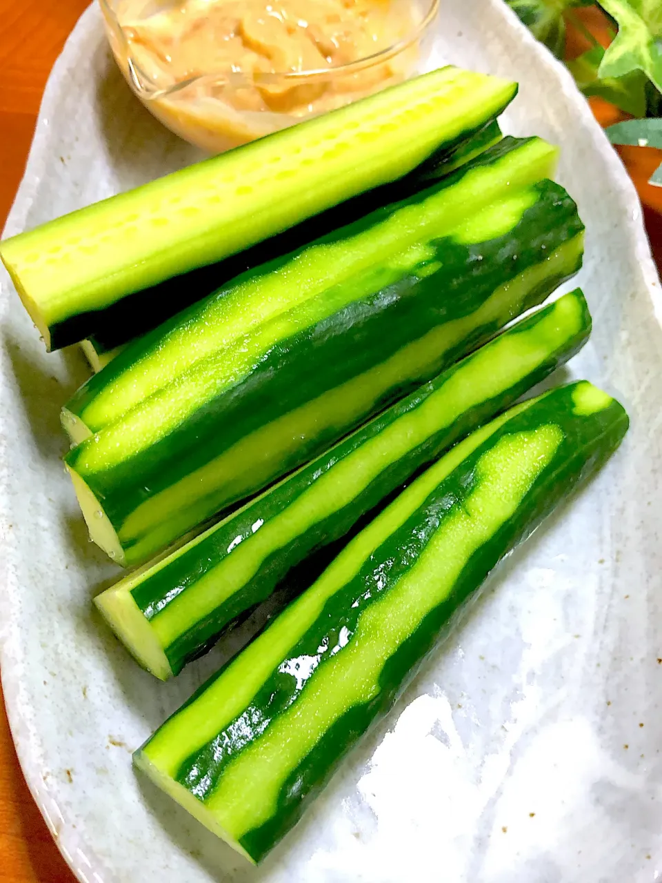 Snapdishの料理写真:明太味噌マヨでもろきゅう☺️|みゆきさん