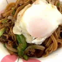 漢の焼きスパ　ソース味|土日ランチ当番のおっさんさん