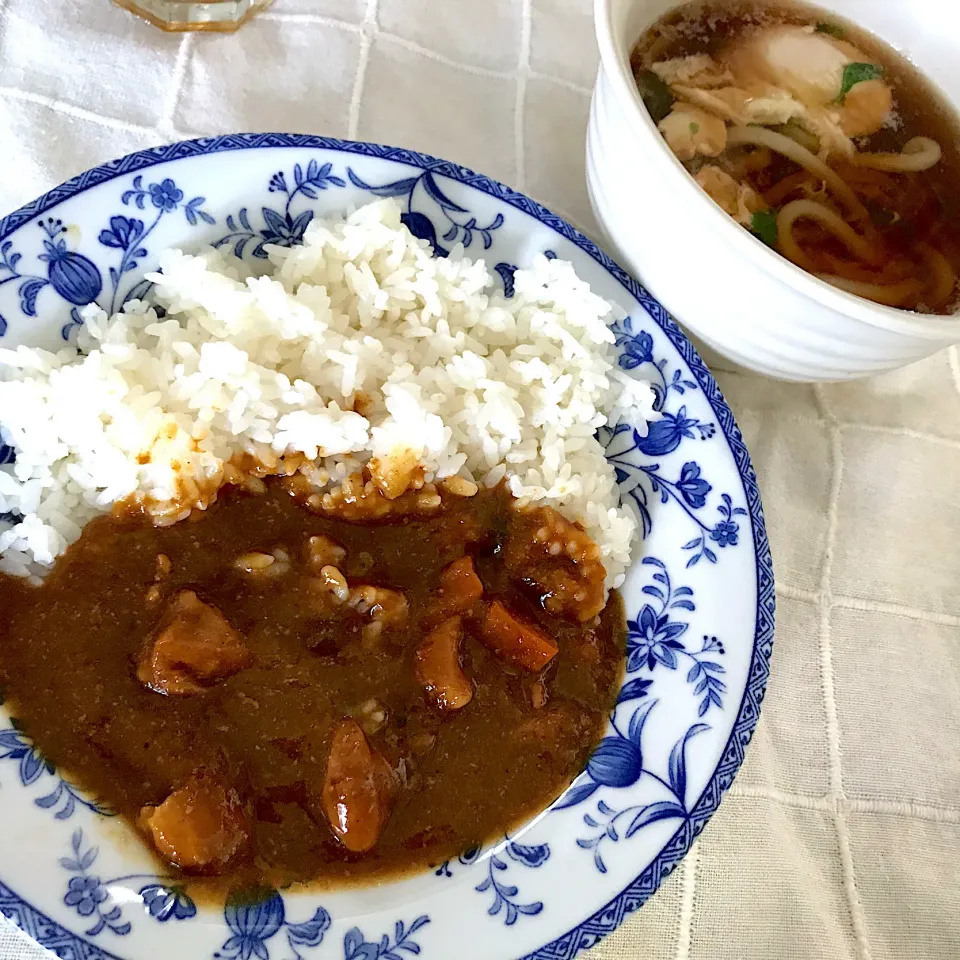 チキンカレーとミニうどん|純さん