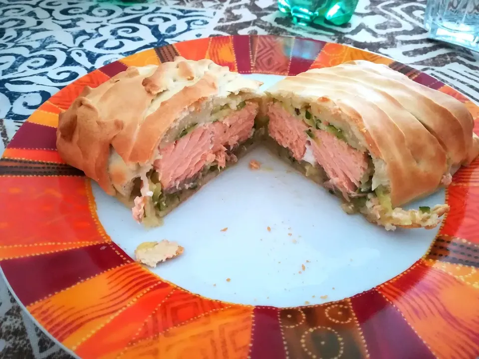 Snapdishの料理写真:Salmone in crosta di pane|Iettaさん