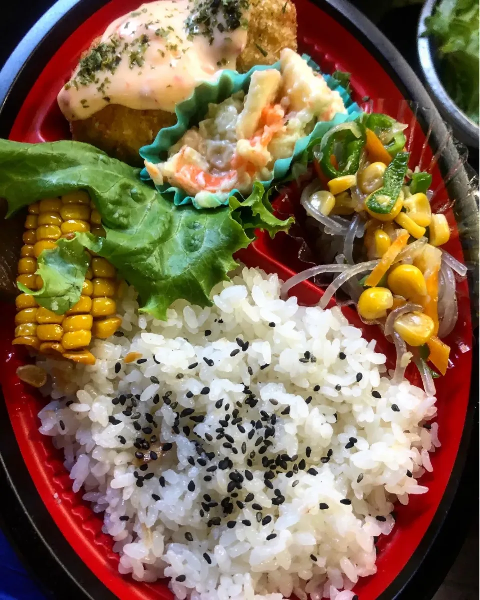 枝豆入り海老カツ弁当♪|ちーちさん