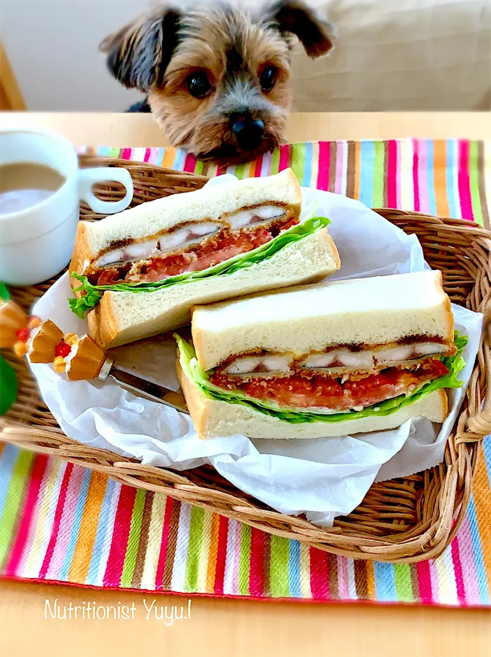 お魚フライサンドイッチ〜鯵フライと北海道産小麦のパン🍞|ゆーこどんさん