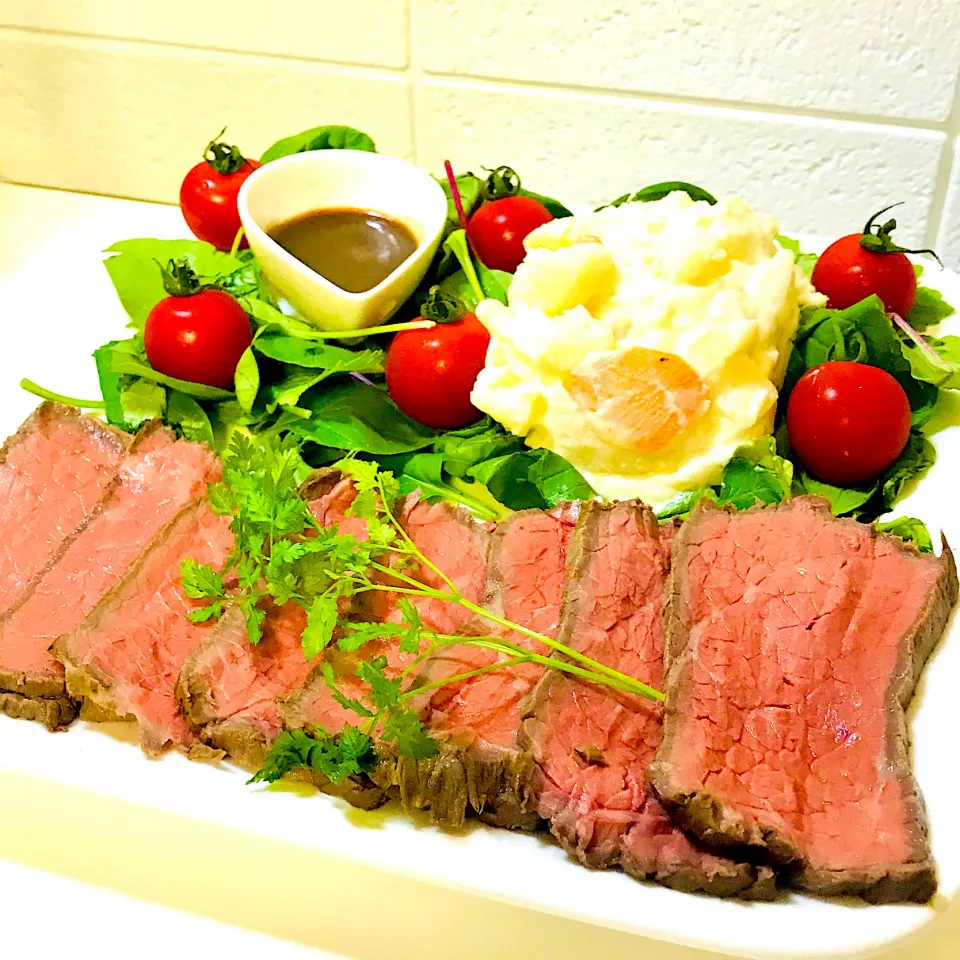 娘の誕生日🎂　ローストビーフ|如水さん