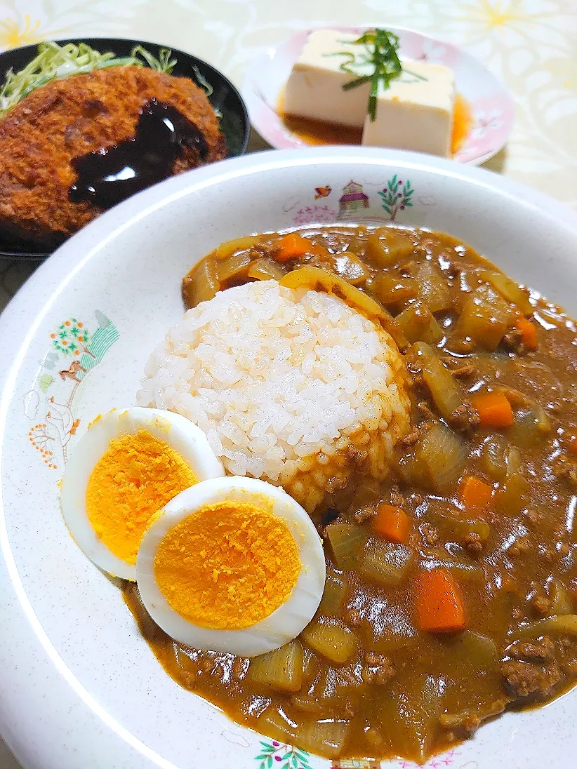 キーマカレー風にしたけど、美味しいカレーは食べ過ぎてしまいますね😅🍛|🍒ふみりん🍒さん