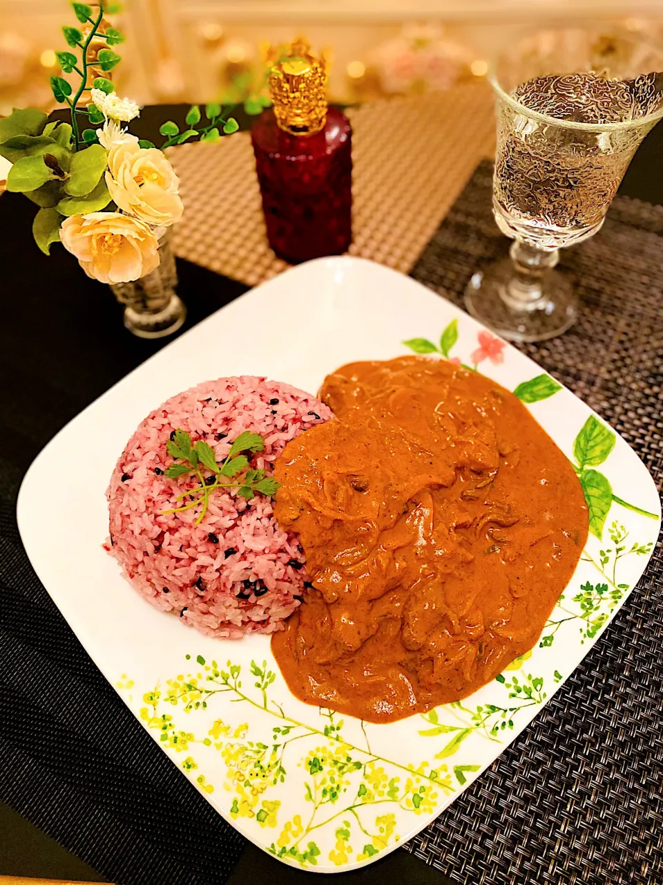 Snapdishの料理写真:バターチキンカレー🍛　大辛😍|🐶dekochoro🐶さん