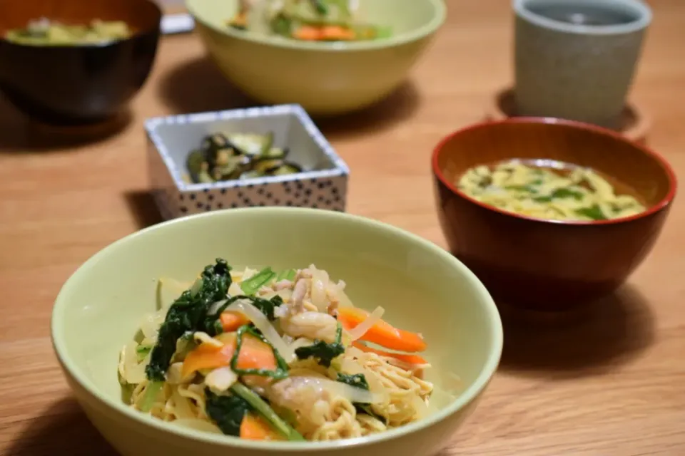 Snapdishの料理写真:豆腐干絲の辛味噌炒め|うにんぱすさん