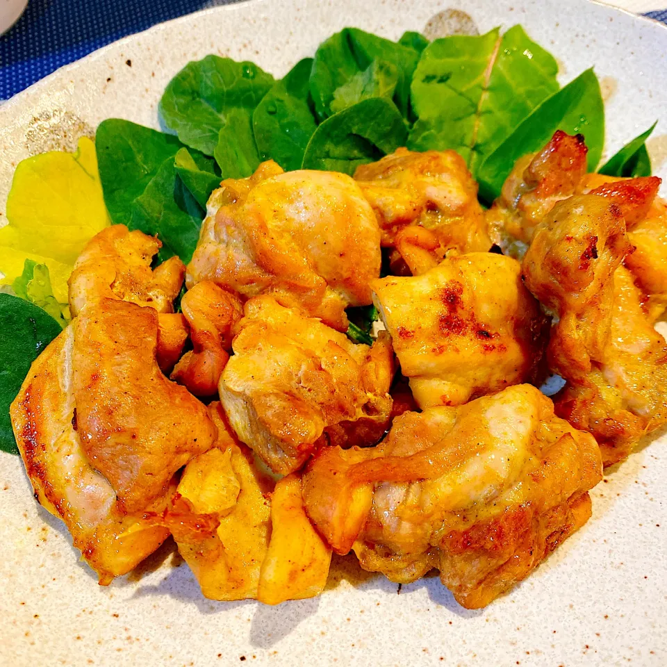 Snapdishの料理写真:カレー味チキン🍗again|アンナさん