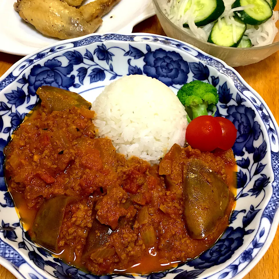 茄子牛挽肉スパイスカレー|hoppycowさん