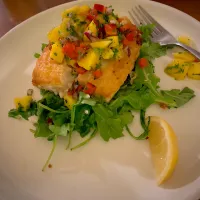 Cod with mango salsa|jujuさん