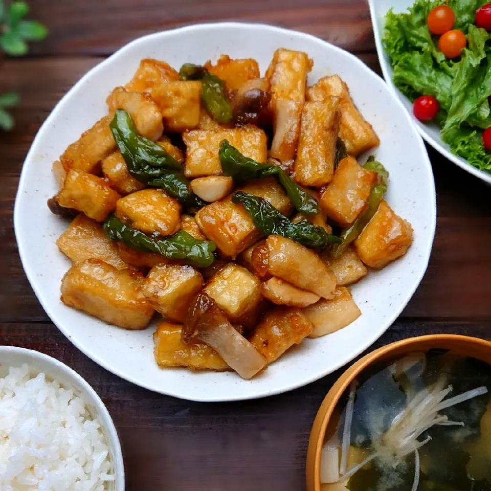 高野豆腐の照り焼き|りょこさん