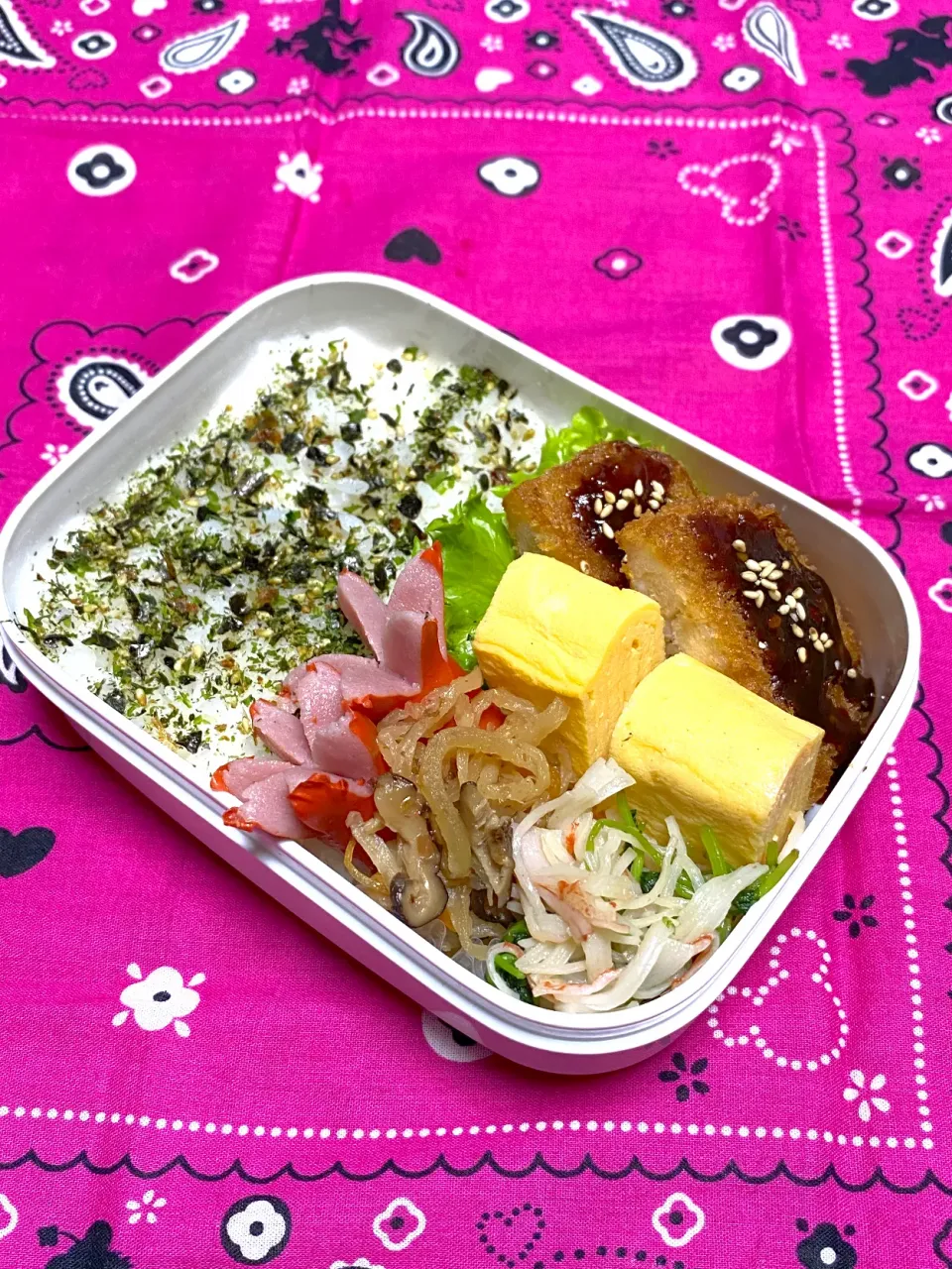 息子のお弁当(リク､つけて味噌かけて味噌をかけて😃)|かあたんさん