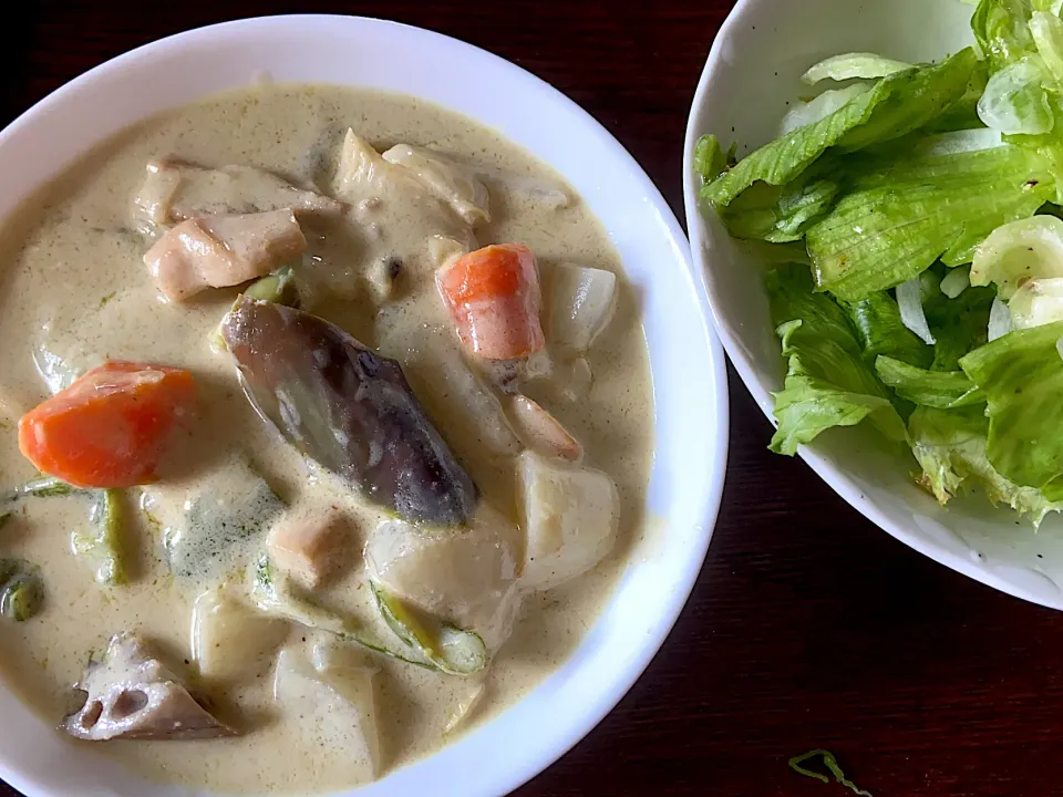 グリーンカレーで昼食🤗|「蘭」さん