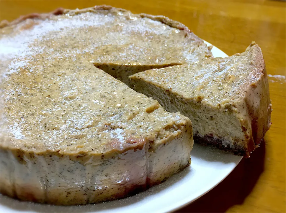 紅茶香る＊とろけるチェリーコンポート入りチーズケーキ|ちほんぽさん