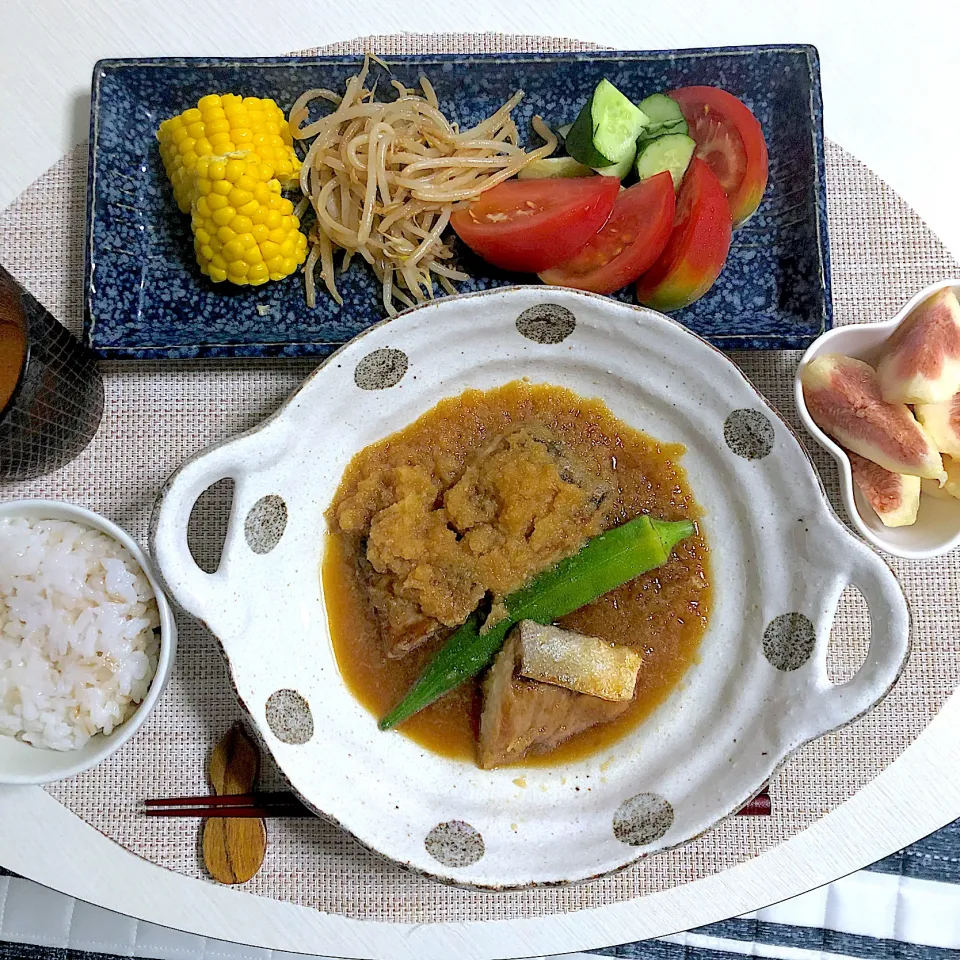 9/7晩ご飯：鰤のみぞれ煮|ななみんさん