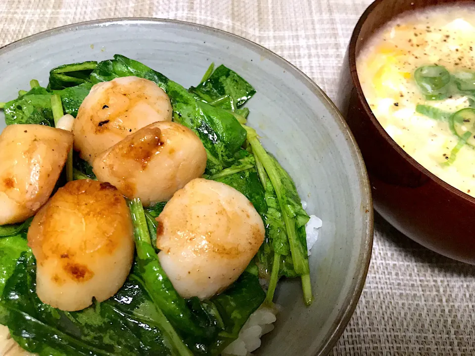 ほたでのバター焼きのっけ飯|Tak@さん