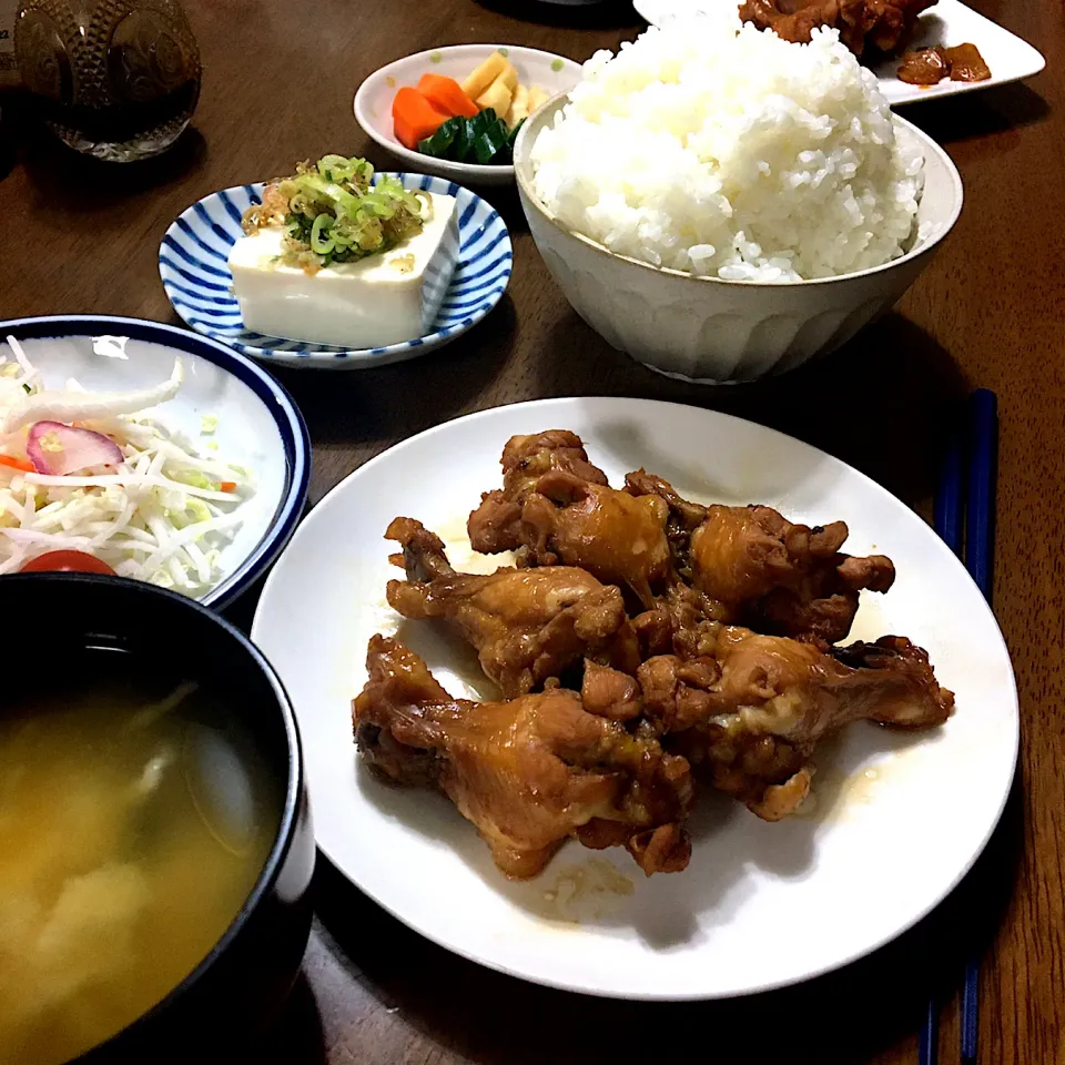 手羽元のさっぱり煮で今日の晩ご飯|あっつさん