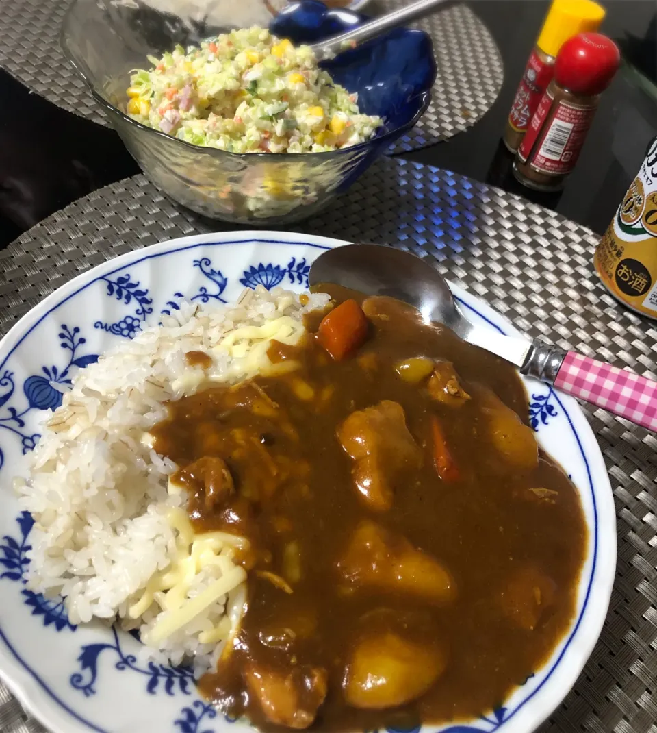 Snapdishの料理写真:チキンカレー(バーモント)|ねてさん