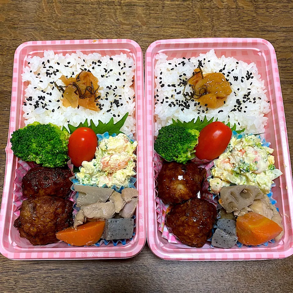 Snapdishの料理写真:娘&自分弁当♪20.9.8|れもんてぃさん