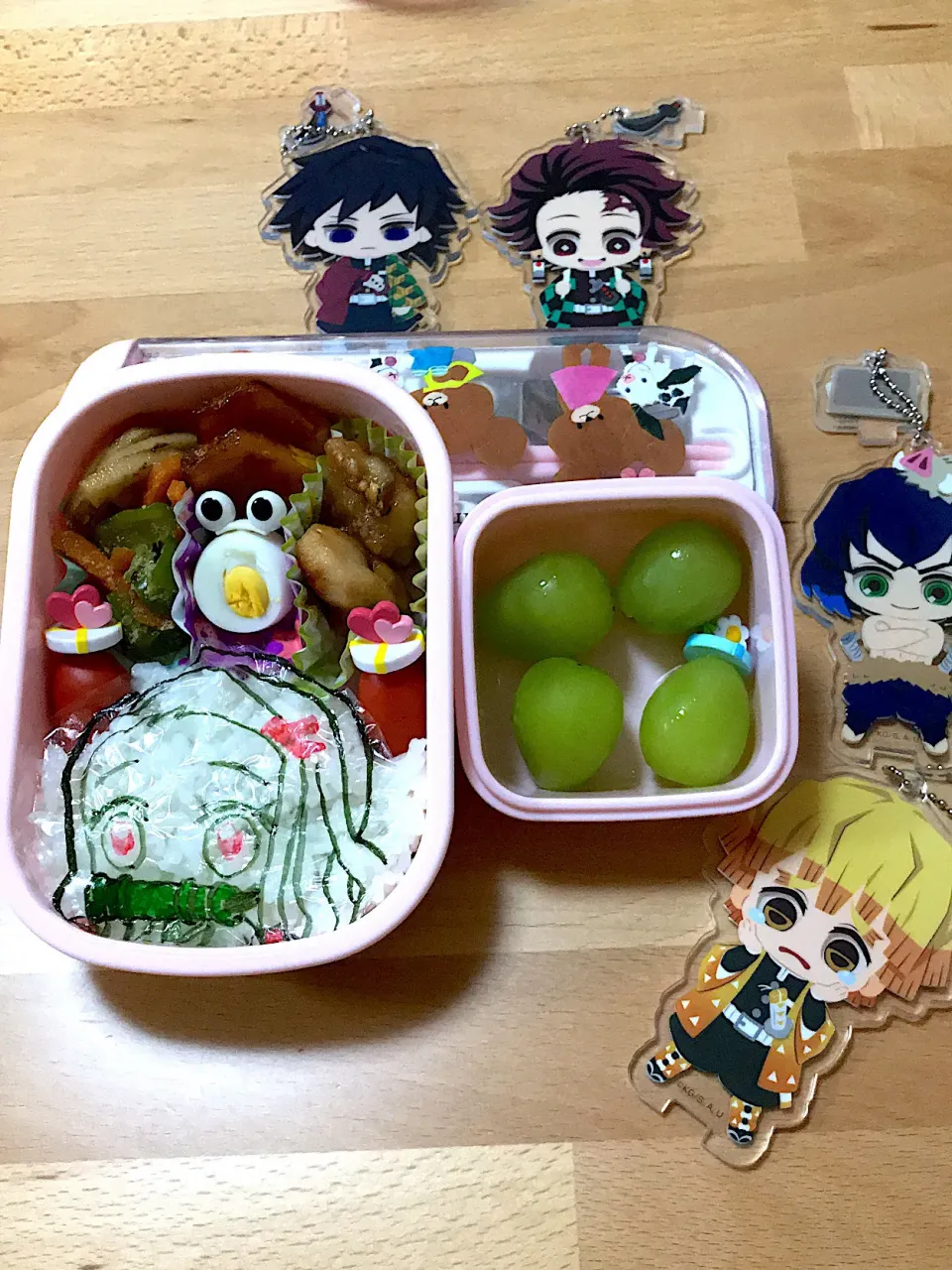 Snapdishの料理写真:幼稚園★お弁当　オブアート2回目|おにぎりさん