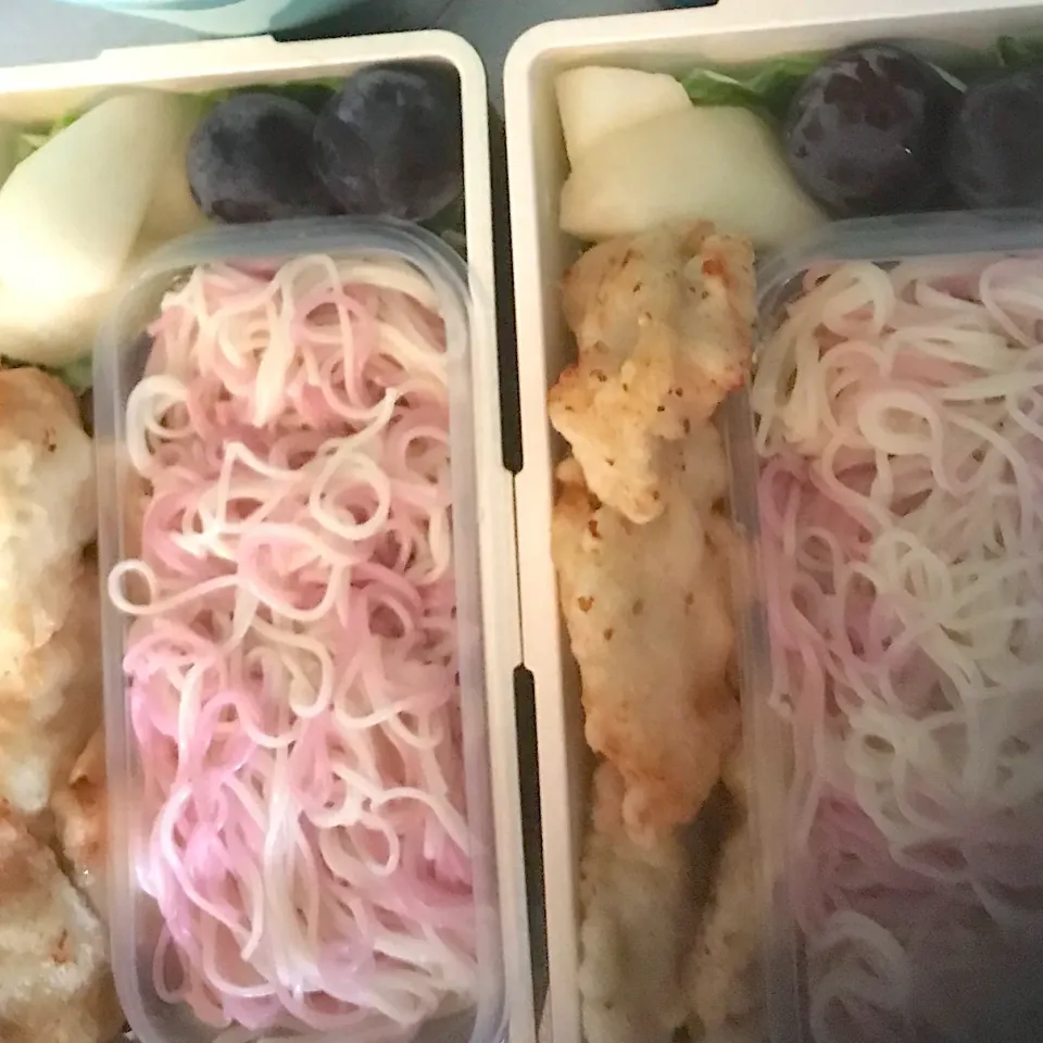 残暑☀️😖☀️素麺弁当|ちーさん