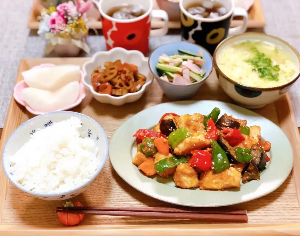 鶏胸肉の甘辛胡麻味噌炒め❤️|ayuさん