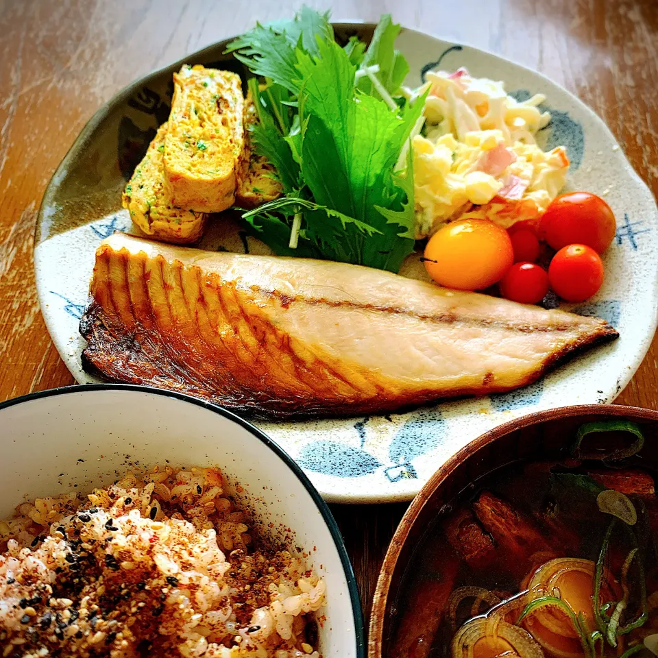 塩鯖焼定食|プチテンよすさん