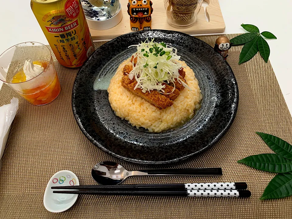 ぽくくんさんの料理 卵でとじないカツ丼😋|パンプキン7さん