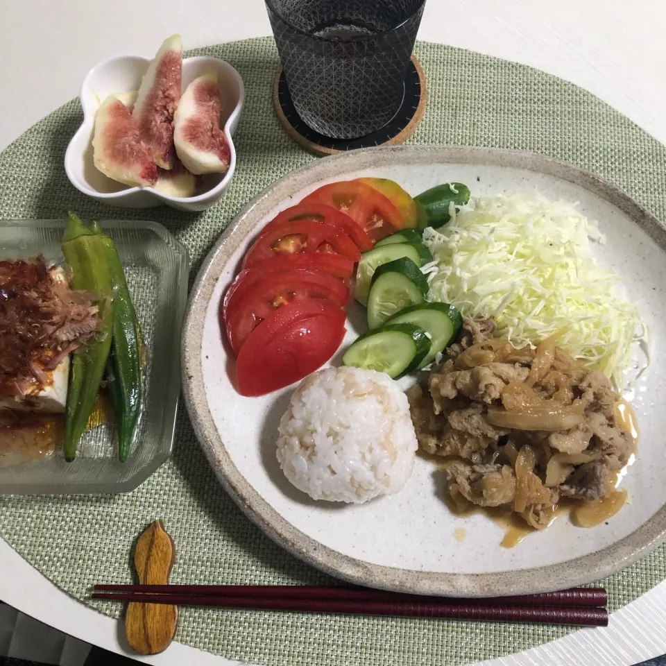 9/8晩ご飯：豚の生姜焼き|ななみんさん