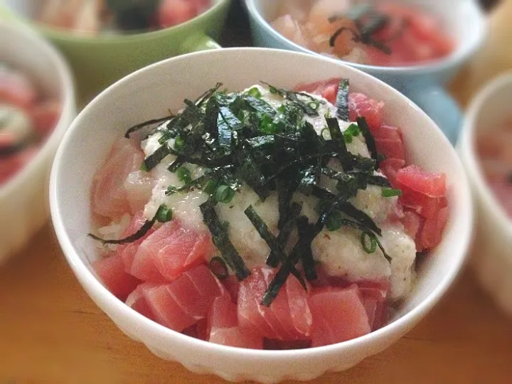 Snapdishの料理写真:✽山かけまぐろ丼✽|＊抹茶＊さん