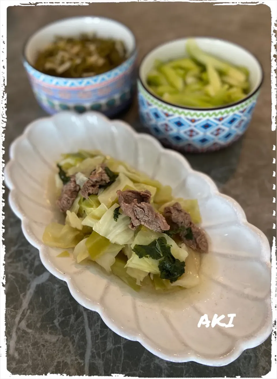 牛肉とキャベツのさっぱり煮🍽|AKIさん