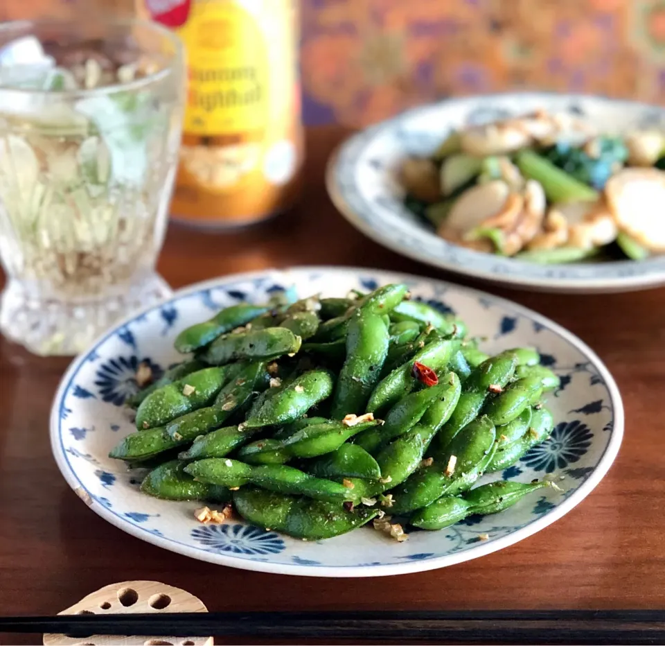 だだちゃ豆ペペロンチーノ　　　　　　Dachacha Bean Peperoncino|マユマユさん