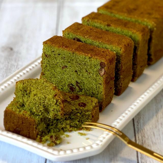 しっとり小豆と抹茶のパウンドケーキ/あゆ | SnapDish[スナップ ...