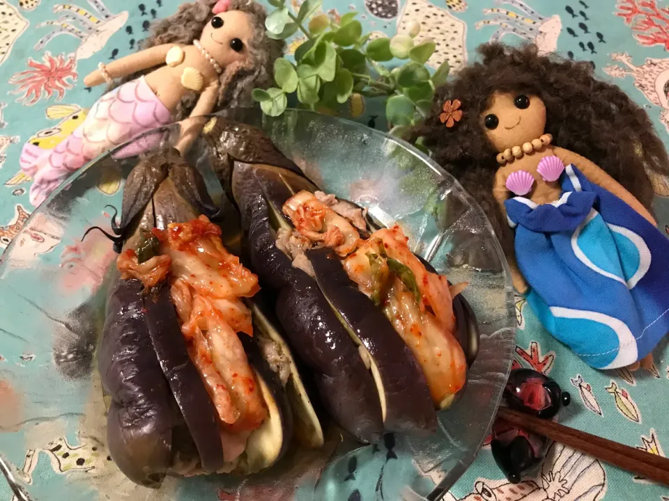 Snapdishの料理写真:とろとろナスサンド💓|noeさん