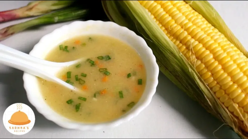 Snapdishの料理写真:SweetCorn Soup|Sadhna's Recipesさん