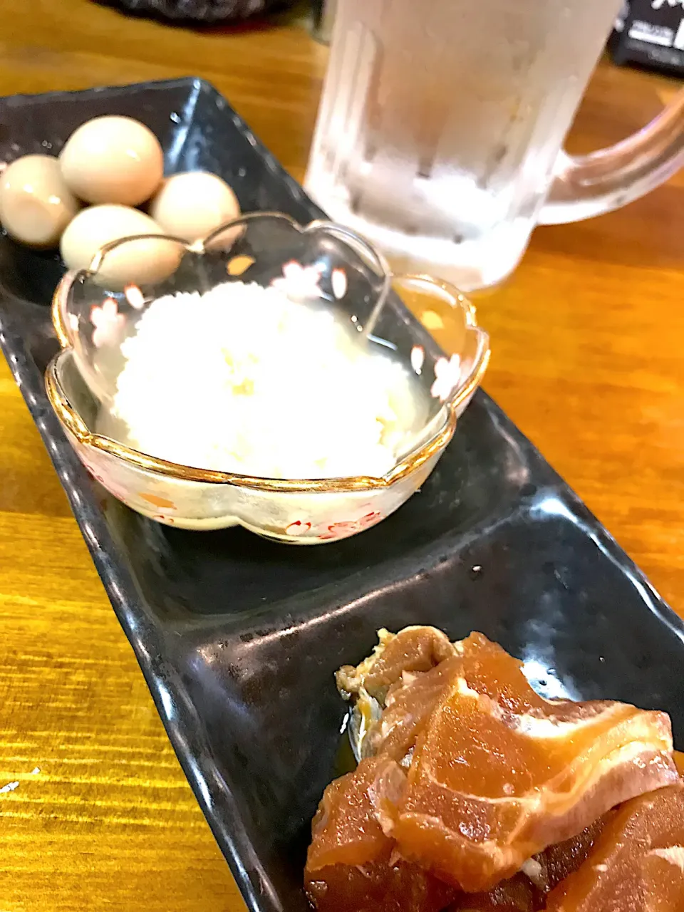 あて③盛　タコのこ煮つけ、鯛の漬け、うずら煮|saturnさん