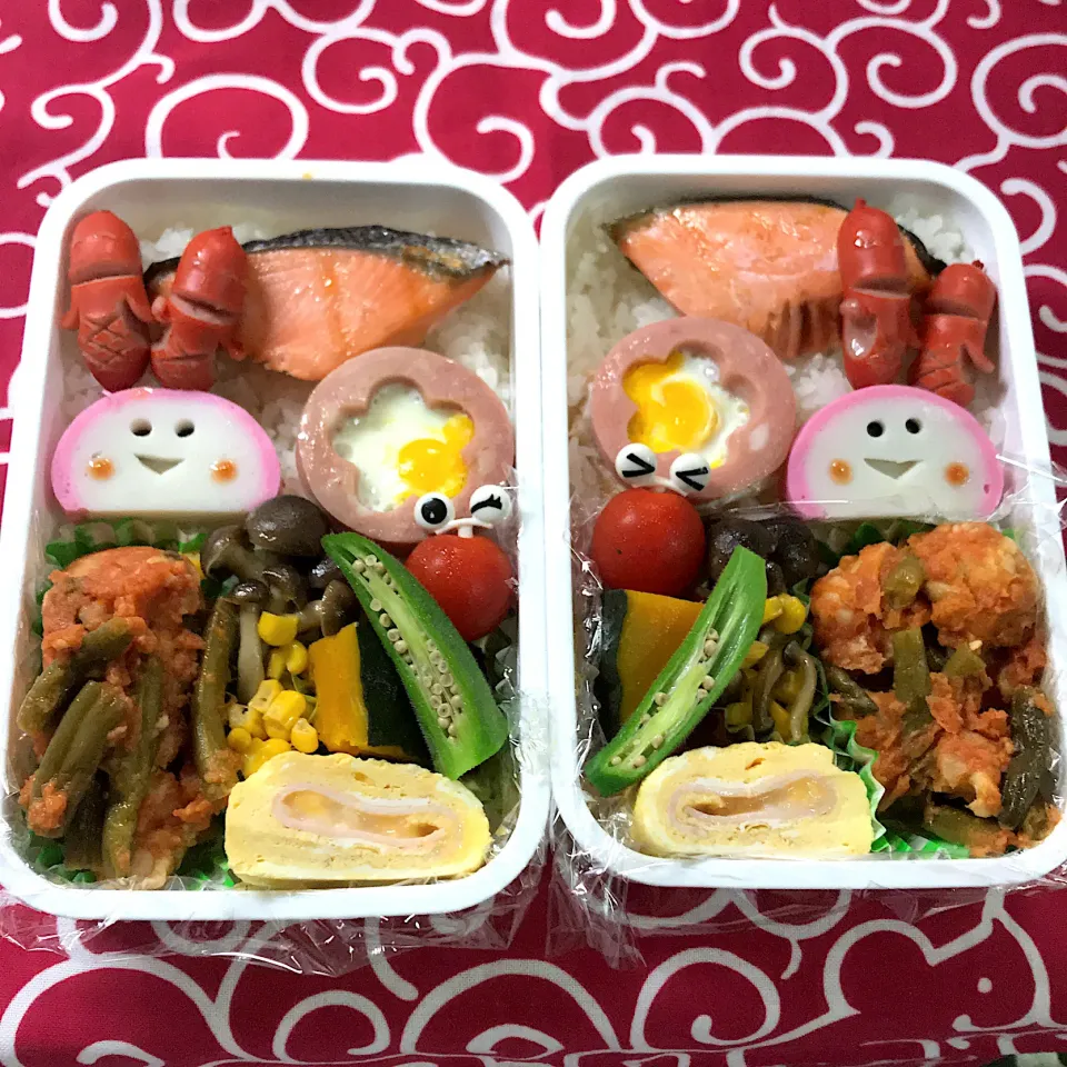 Snapdishの料理写真:2020年9月10日　ムスメ＆オレ弁当♪|クッキングおやぢさん