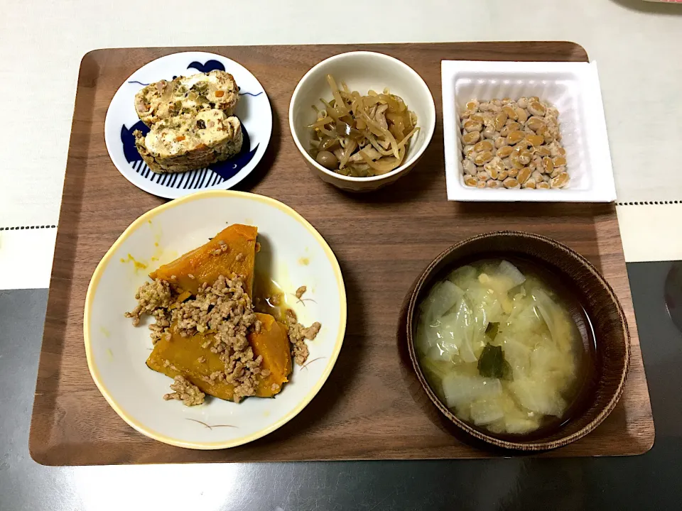 南瓜のカレーそぼろ煮のご飯|みよさん