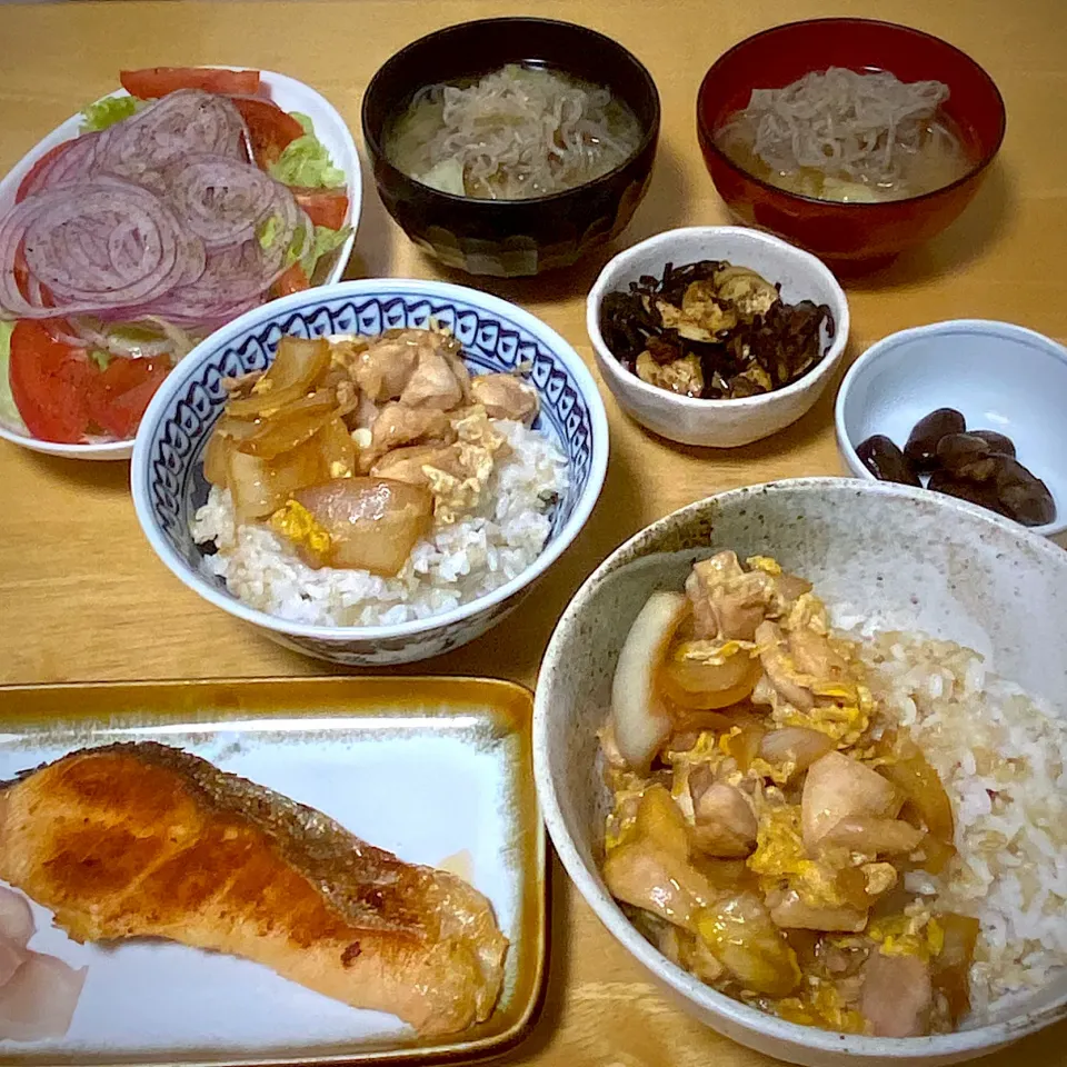 親子丼💛焼魚🐟新作ガリ💕|Makokoさん