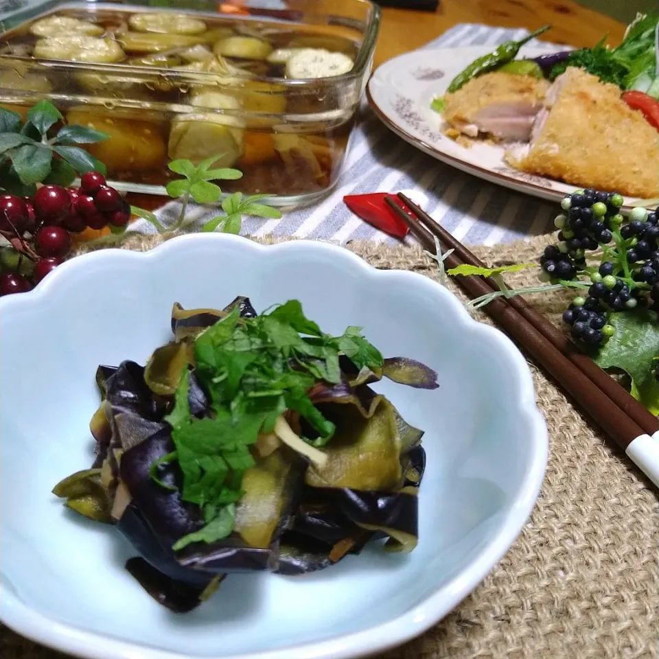 茄子の皮〜でもう一品♬|とまと🍅さん